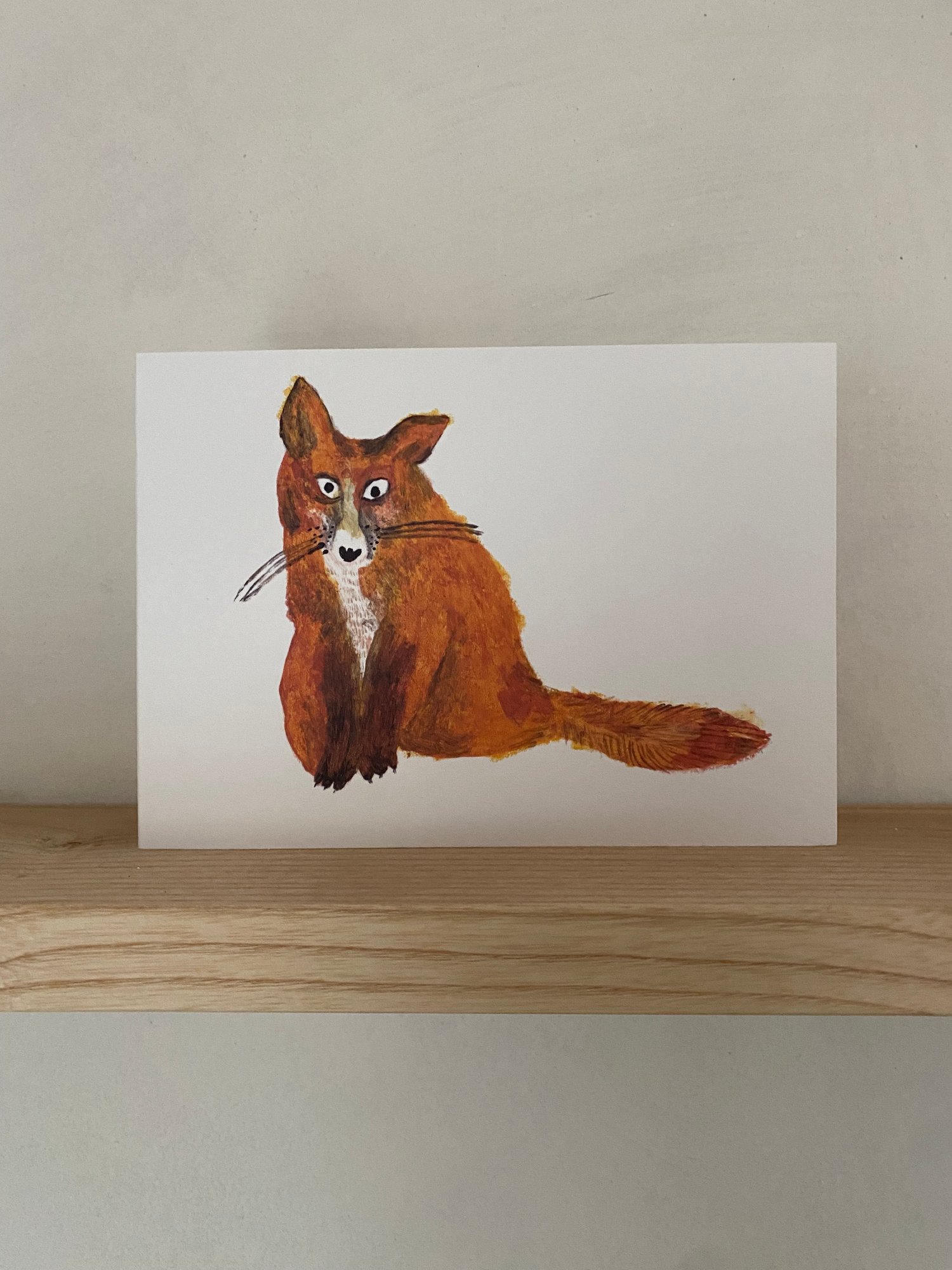 Image of Fox greetings Card