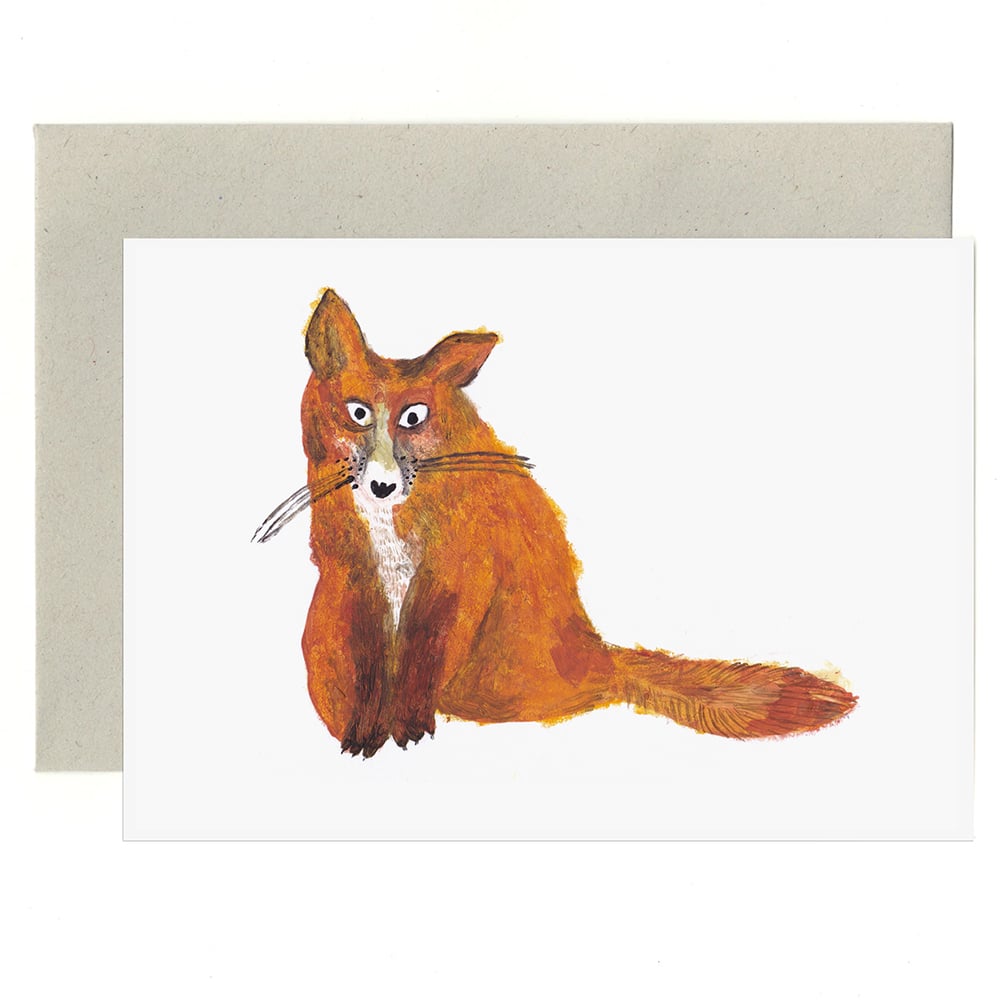 Image of Fox greetings Card