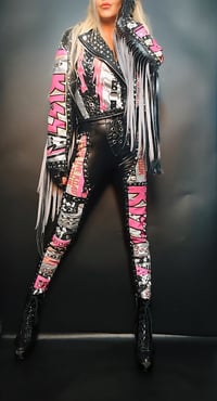 Image 3 of KISS GOD OF THUNDER FRINGED JACKET