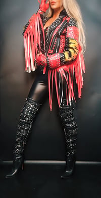 Image 6 of KISS STRUTTER RED FRINGED JACKET