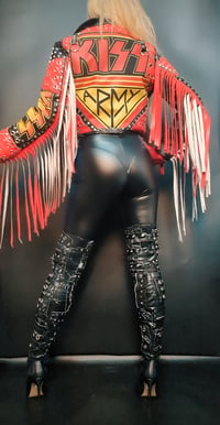 Image 4 of KISS STRUTTER RED FRINGED JACKET