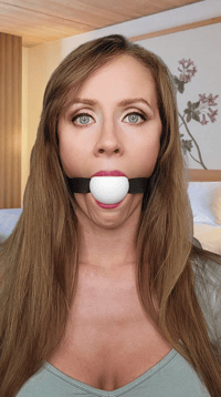 Image 2 of (Training Set) Classic Leather Single Strap Ball Gag 