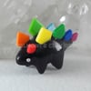 Black Colorful Stegosaurus