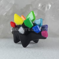 Image 3 of Black Colorful Stegosaurus