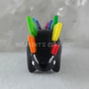 Black Colorful Stegosaurus
