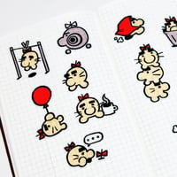 Image 2 of Mr. Saturn Clear Sticker Sheet