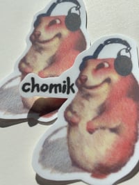 Image 3 of Chomik Hamster matte sticker, two options available + holo lamination 