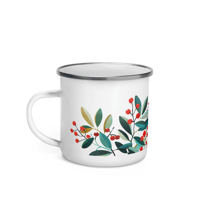 Image 1 of Berries Enamel Mug