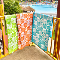 Image 1 of Splatty Checkered Blanket