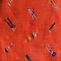 Image 3 of Salopette outils orange 9/12 mois années 70 stock neuf