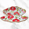 Rustic Serving Tray - Red Poppy