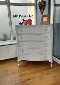 Image 1 of Olympus Five Drawer Chest in light grey.