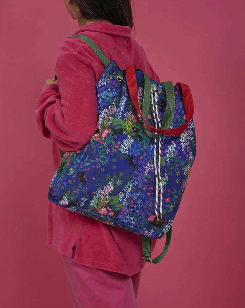 Image of 6- Mochila estampado flores