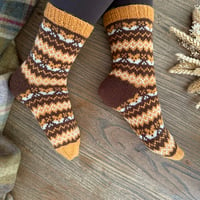 Image 4 of Patron Chaussettes Fox in the fall