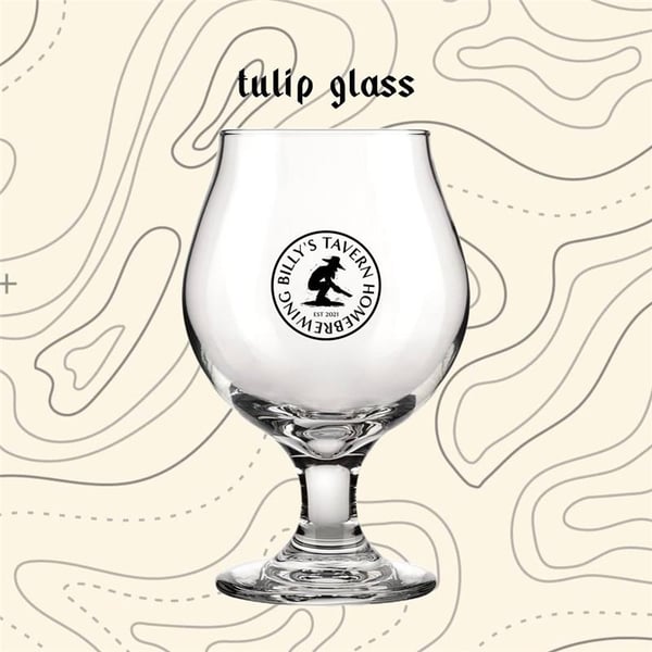 Image of Billy's Beer Glass - 16oz [PRE ORDER]. 