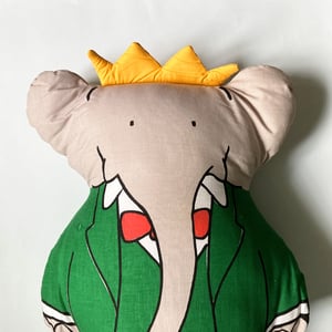 Image of Grand coussin Babar stock neuf années 70