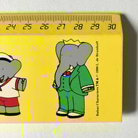 Image 2 of Grande règle Babar Vilac stock neuf années 90