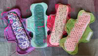Image 2 of Heavy Flow Cotton Pad Set- Cheerful Florals