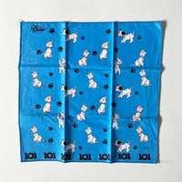 Image 1 of Mouchoir bleu dalmatiens Disney stock neuf années 90