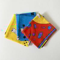 Image 2 of Mouchoir jaune dalmatiens Disney stock neuf années 90