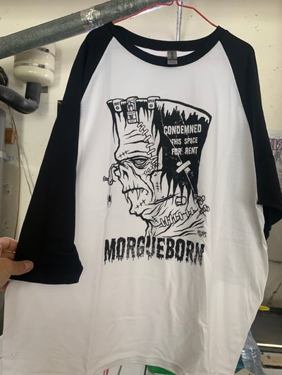 Image of Xlg Morgueborn baseball tees 