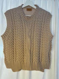 Image 1 of Basic O-neck Sweater Vest 