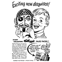 Image 3 of Taters (The Tramp) - Kelloggs Corn Flakes False Faces mask (1953) - backside (French)