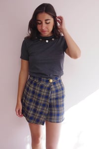 Image 3 of HIGHLAND --- Jupe-Short en laine à motif Tartan