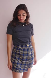 Image 2 of HIGHLAND --- Jupe-Short en laine à motif Tartan