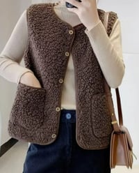 Image 2 of Jacket Vest Brown 