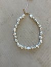 Big pearls white necklace 