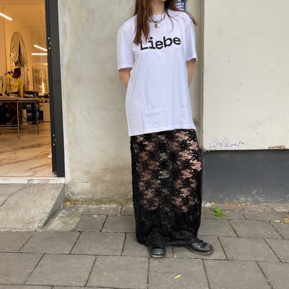 Liebe tshirt black and white 