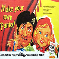 Image 3 of Red Riding Hood - Kelloggs Corn Flakes Pantomine mask (1955) - backside