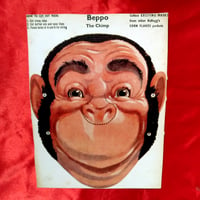 Image 1 of Beppo (The Chimp) - Kelloggs Corn Flakes Pantomine mask (1955) - backside