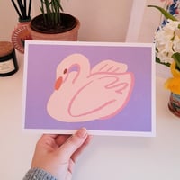 Swan A5 Art Print