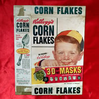 Image 2 of Patch Eye - Kelloggs Corn Flakes mask (1950s) - complete cereal box