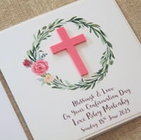 Image 2 of Confirmation Card. Personalised Confirmation Card for Girl.