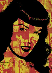 Image 1 of Betty Page Art Card