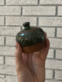 Image 2 of Little Carved Jar with Lid 