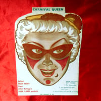 Image 1 of Carnival Queen - Kelloggs Corn Flakes False Faces mask (1953) - backside 