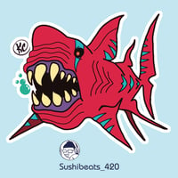 Image 1 of Crimson Fin (Sticker)