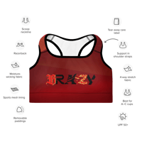 Image 5 of BRAZYRED Padded Sports Bra