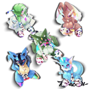 Image 2 of Holo PokeCow Waifus!