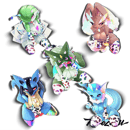 Image 1 of Holo PokeCow Waifus!