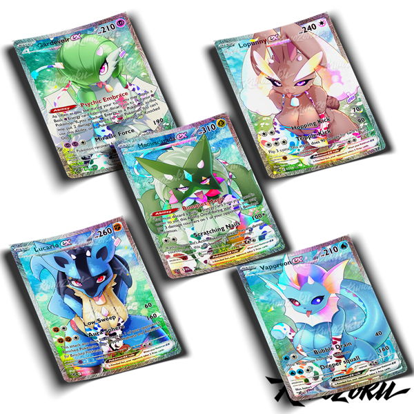 Image of PokeCow Waifu Cards/Stickers!