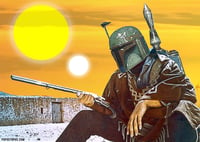 Image 1 of The Bounty Hunter Boba Fett Art Card