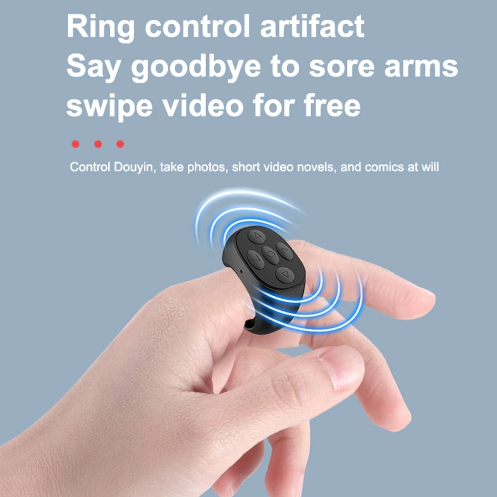 Tiktok New Wireless Bluetooth Photo Page Remote Control Ring