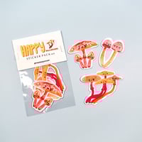 Image 2 of happy mushrooms sticker packs
