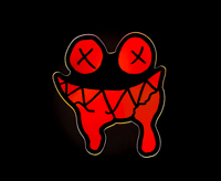 Red Face Holo-Sticker