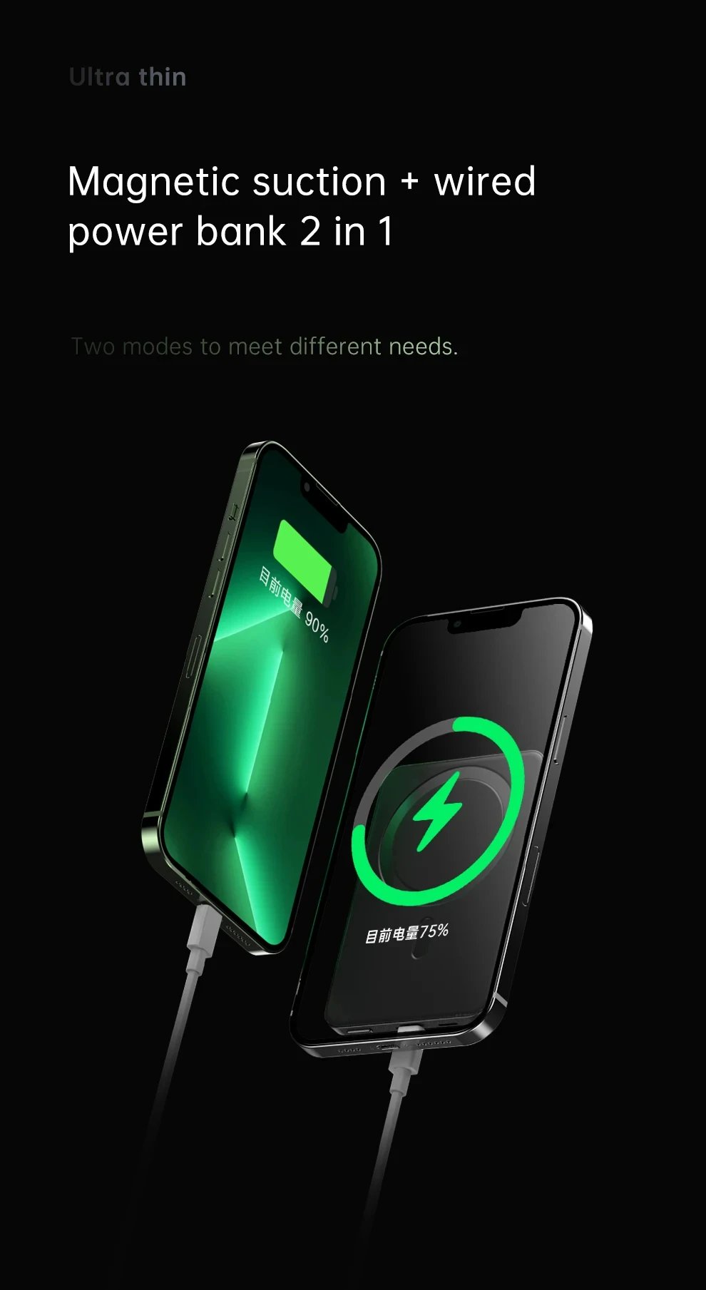 MSL Wireless Power Bank Magnetic 100000mAh - Portable Type C Fast Charger for iPhone Samsung